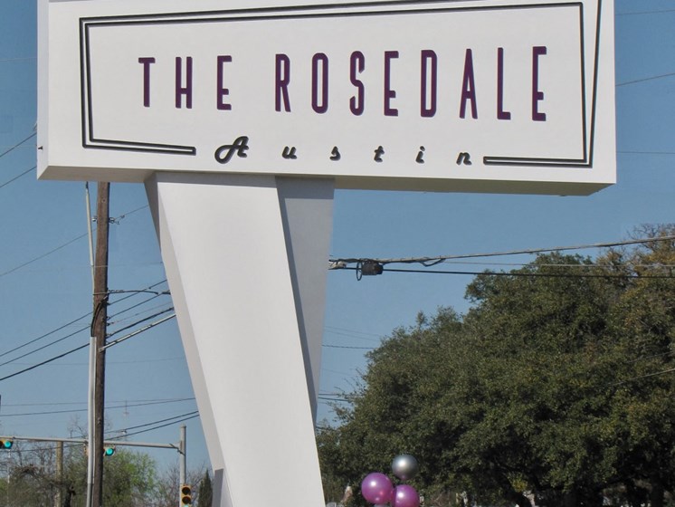 the rosedale sign